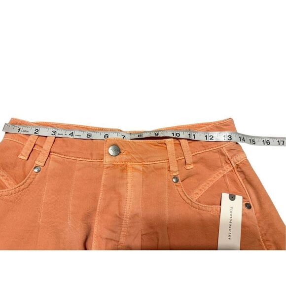 Brand New Anthropologie Pilcro Pleated Micro Denim Skirt in Pink Rose Size 4 - Picture 8 of 14